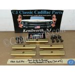 OEM 1960 Cadillac Deville Eldorado FLeetwood FRONT GRILL TO BUMPER MOUNTING BRACKETS W/FACTORY TR STAMPED BOLTS - SET OF 5